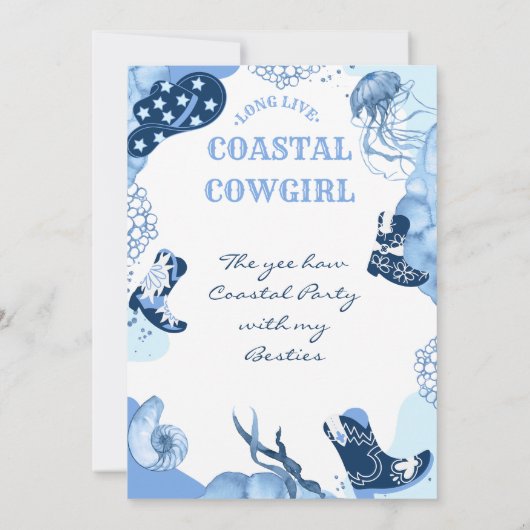 Junggeselinnen-Abschied Einladung (Rückseite)