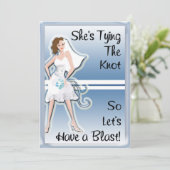 Junggeselinnen-Abschied Einladung (Stehend Vorderseite)