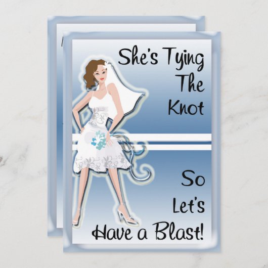 Junggeselinnen-Abschied Einladung (Vorne/Hinten)