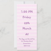 Junggeselinnen-Abschied Einladung (Rückseite)