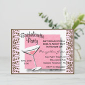 Junggeselinnen-Abschied Einladung (Stehend Vorderseite)