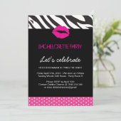 Junggeselinnen-Abschied Einladung (Stehend Vorderseite)