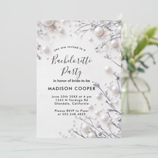 Junggeselinnen-Abschied Einladung (Stehend Vorderseite)