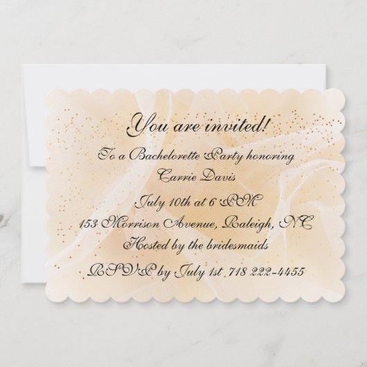 Junggeselinnen-Abschied Einladung (Vorderseite)