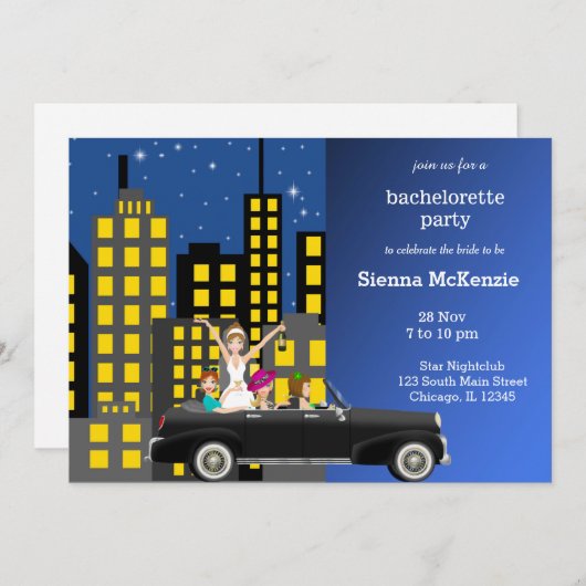 Junggeselinnen-Abschied Einladung