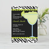 Junggeselinnen-Abschied Einladung (Stehend Vorderseite)