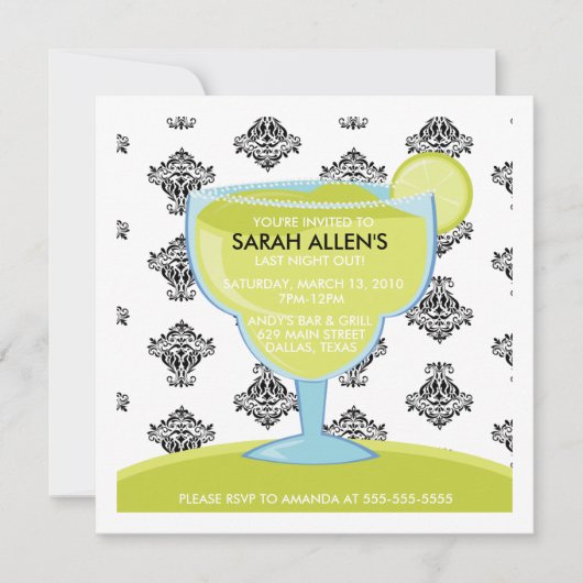 Junggeselinnen-Abschied Einladung (Vorderseite)