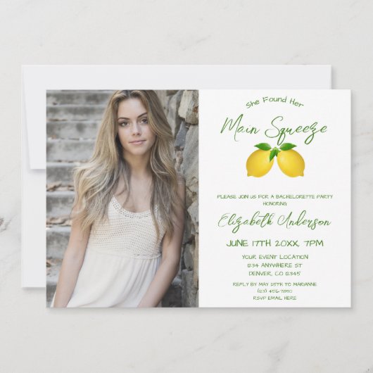 Junggeselinnen-Abschied Einladung (Vorderseite)