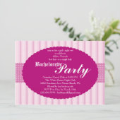 Junggeselinnen-Abschied Einladung (Stehend Vorderseite)