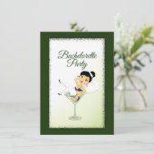 Junggeselinnen-Abschied Einladung (Stehend Vorderseite)