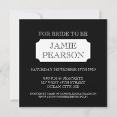 Junggeselinnen-Abschied Einladung (Rückseite)