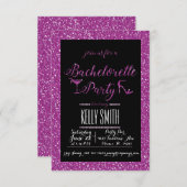 Junggeselinnen-Abschied Einladung (Vorne/Hinten)