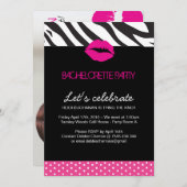 Junggeselinnen-Abschied Einladung (Vorne/Hinten)