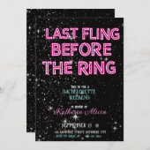 Junggeselinnen-Abschied Einladung (Vorne/Hinten)