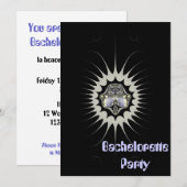 Junggeselinnen-Abschied Einladung (Vorne/Hinten)