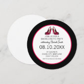 Junggeselinnen-Abschied Einladung (Vorne/Hinten)