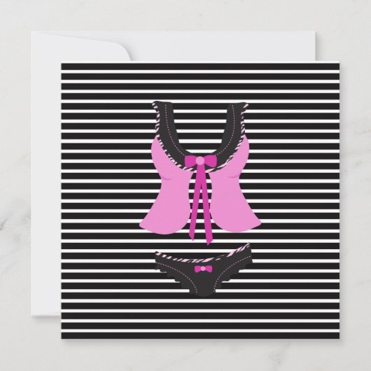 Junggeselinnen-Abschied Einladung (Vorderseite)