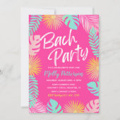 Junggeselinnen-Abschied Einladung | Bachelorette P (Vorderseite)