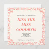 Junggeselinnen-Abschied Einladung, Brautparty (Vorne/Hinten)