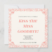 Junggeselinnen-Abschied Einladung, Brautparty (Vorderseite)