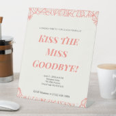 Junggeselinnen-Abschied Einladung, Brautparty Sockelschild (In Situ)