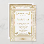 Junggeselinnen-Abschied Einladung, großartig Gatsb Einladung (Vorne/Hinten)