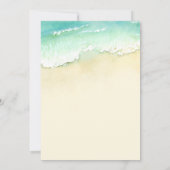 Junggeselinnen-Abschied Einladung | Strand von Can (Rückseite)