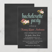 Junggeselinnen-Abschied Einladungen zur Blumenkhal (Vorne/Hinten)