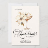 Junggeselinnen-Abschied Espresso Martini Einladung (Vorderseite)