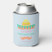 Junggeselinnen-Abschied Favor Fiesta Can Cooler Dosenkühler (Kanne Rückseite)