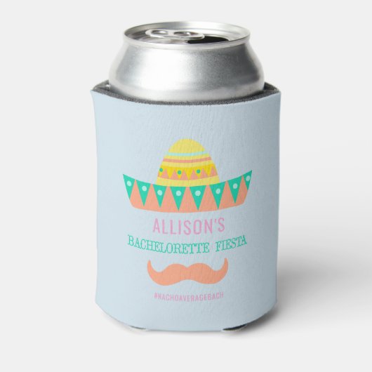 Junggeselinnen-Abschied Favor Fiesta Can Cooler Dosenkühler (Kanne Rückseite)