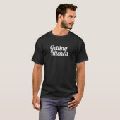 Junggeselinnen-Abschied favorit Bride Getting Hitc T-Shirt (Vorne ganz)