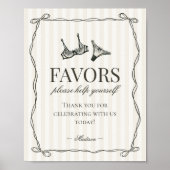 Junggeselinnen-Abschied-Favoriten für die Schwarze Poster (Vorne)