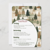 Junggeselinnen-Abschied Flannel und Fizz Rustikale Einladung (Rückseite)