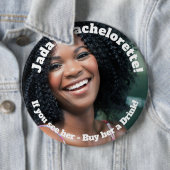 Junggeselinnen-Abschied Foto Pinback Button, 6 Zol Button (Beispiel)