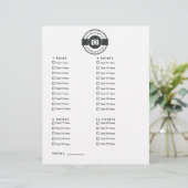 Junggeselinnen-Abschied Foto Scavenger Jagdspiel (Stehend Vorderseite)