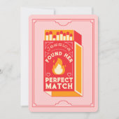 Junggeselinnen-Abschied "Found Her Match" individu Einladung (Vorderseite)