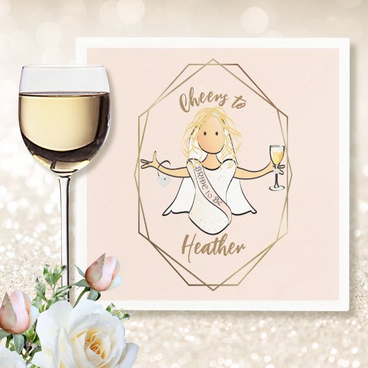 Junggeselinnen-Abschied Funny Female Cartoon Fun P Serviette