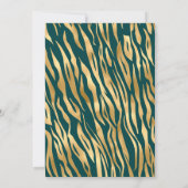 Junggeselinnen-Abschied für aquamarine und Golddru Einladung (Rückseite)