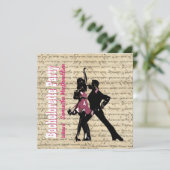 Junggeselinnen-Abschied für Ballsaal Einladung (Stehend Vorderseite)