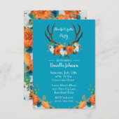 Junggeselinnen-Abschied für Blumenankleber Einladu Ankündigung (Vorne/Hinten)