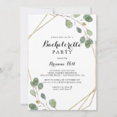 Junggeselinnen-Abschied für geometrische Geometrie Einladung (Vorderseite)