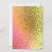 Junggeselinnen-Abschied für High Heel Foil Look Einladung (Rückseite)