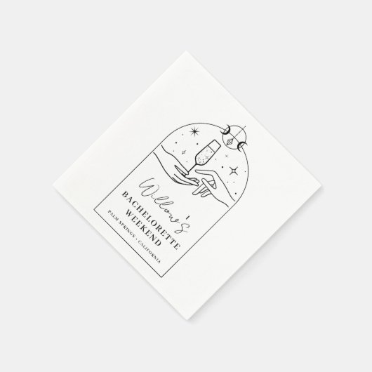 Junggeselinnen-Abschied für mystical Tarot Card Serviette (Ecke)