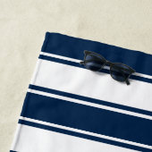 Junggeselinnen-Abschied für Navy und White Stripes Strandtuch (Beispiel)