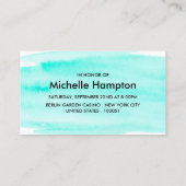 Junggeselinnen-Abschied für Pinselstriche Visitenkarte (Rückseite)