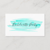 Junggeselinnen-Abschied für Pinselstriche Visitenkarte (Vorderseite)