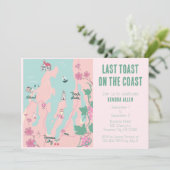 Junggeselinnen-Abschied für Weine der Stadt Traver Einladung (Stehend Vorderseite)