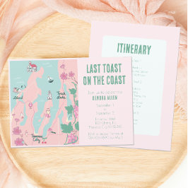 Junggeselinnen-Abschied für Weine der Stadt Traver Einladung