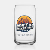 Junggeselinnen-Abschied Gag Pecker Kopf Hühner Dosenglas (Vorderseite)